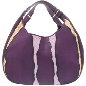 Bottega Veneta Hobo Leather Purple Handbag Bottega Veneta